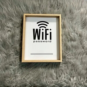 NWT WiFi Password Whiteboard Desk or Table Sign